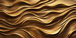 金色抽象流体纹理背景