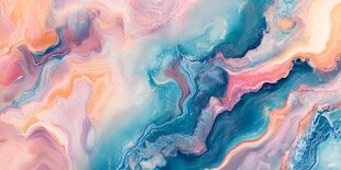 抽象炫彩流体画