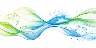 飘带唯美波浪线