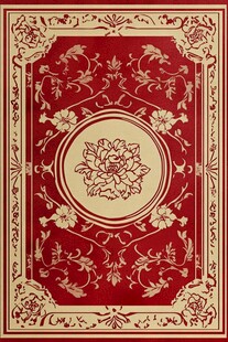 枣红花纹背景海报背景