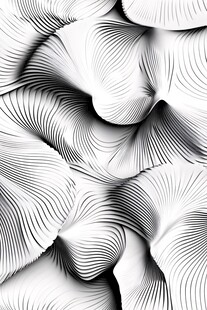 黑白纹理曲线动感线条
