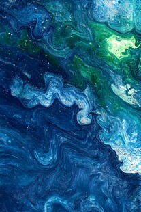 海洋流体画宇宙