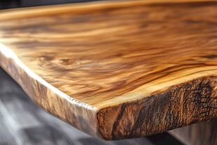 乌金木餐桌特写