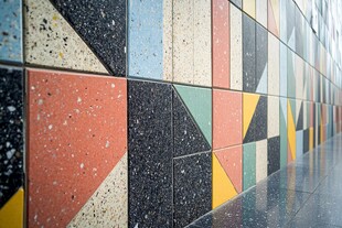 五彩板块文化墙