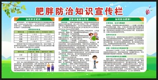 肥胖防治知识宣传栏