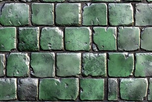 绿砖纹理