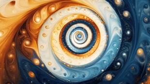 吊顶喷画宇宙漩涡