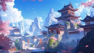 古风人物大场景