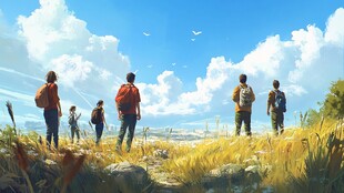 新海诚风格插画