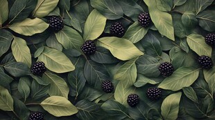 高清绿叶背景图片