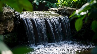 小区叠水