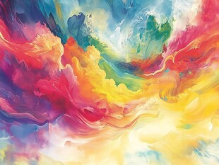 高清彩色流彩背景墙