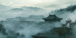 雾气迷漫的紫极宫