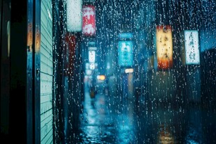 夜景梅雨季