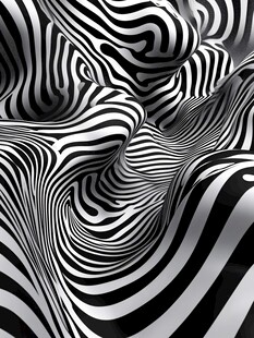 黑白纹理曲线动感线条