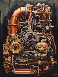 铆工罗西画作