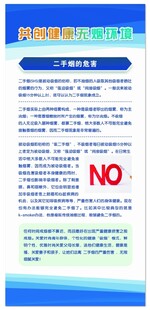 世界无烟日展架图片