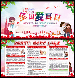 全国爱耳日知识宣传展板