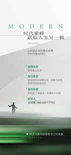  地产企业销售精英招聘海报