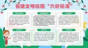 创建文明校园六个好标准