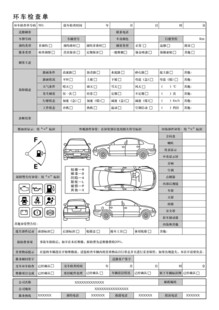 环车检查单