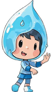 卡通水滴形象
