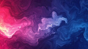 融合流动红蓝油漆背景