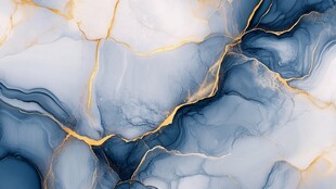 渐变抽象流体装饰画