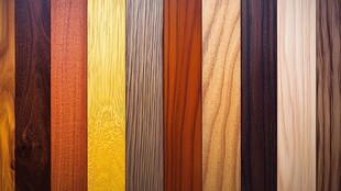 多种颜色木板木材