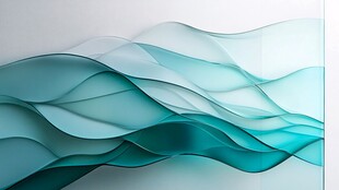 简洁大气拼色曲线纹理