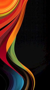 简洁大气拼色曲线纹理