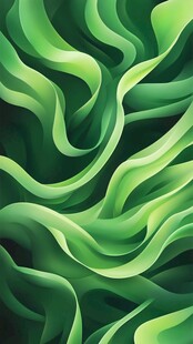 绿色抽象波浪
