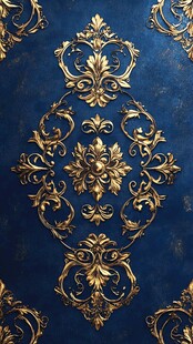 皇家蓝立体感浮雕背景