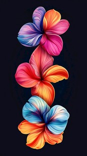 3d立体简约花