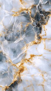 蓝色透光大理石装饰画