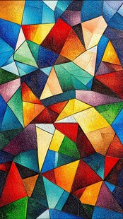 炫彩彩色玻璃背景