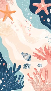 渐变海底世界圆点