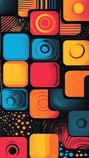 孟菲斯色块拼接