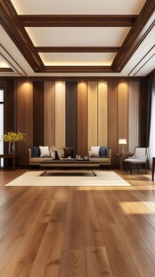 背景墙实木地板