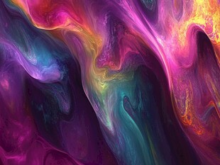 幻彩流体抽象线条背景