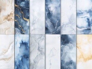 云石画水墨画大理石