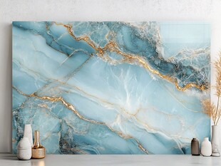 蓝色大理石背景墙