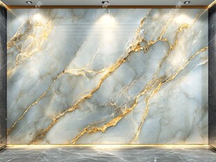 金色大理石瓷砖背景墙