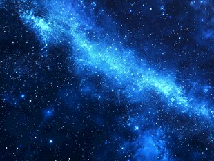 繁星点点蓝色动态宇宙