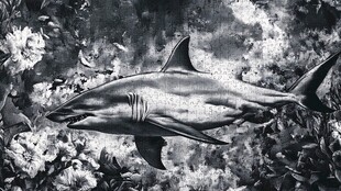 鲨鱼壁画