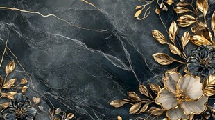 轻奢花纹背景墙