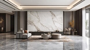 岩板客厅场景素材