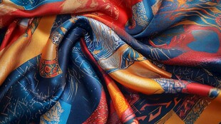 绚丽高端地产绸缎