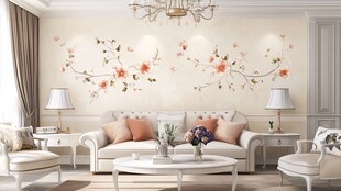 花鸟阁楼客厅背景