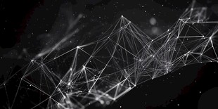 黑色科技梦幻线条